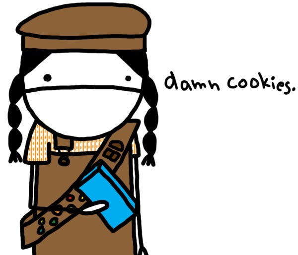 girl scout cookies. means Girl Scout Cookies.